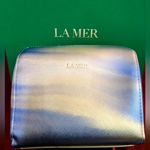 La Mer Cosmetic Bag - NEW - blue/silver